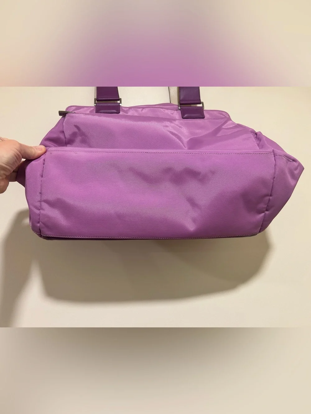 TUMI Lavender Purple Shoulder Baby Diaper Bag - Picture 7 of 14